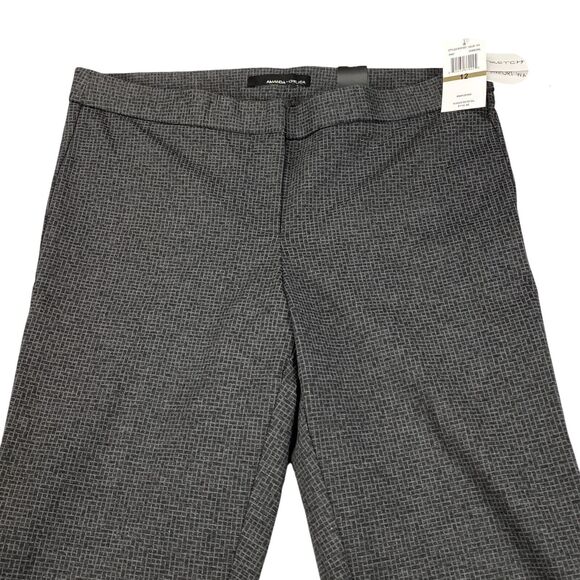 Amanda+Chelsea Amanda Ankle Pants Womens 12 Charcoal Modern Fit Stretch - Picture 14 of 16